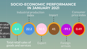 Infographics: Socio-economic performance in January 2021